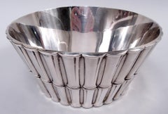 Tiffany Midcentury Modern Ice Bucket in Desirable Bamboo Pattern