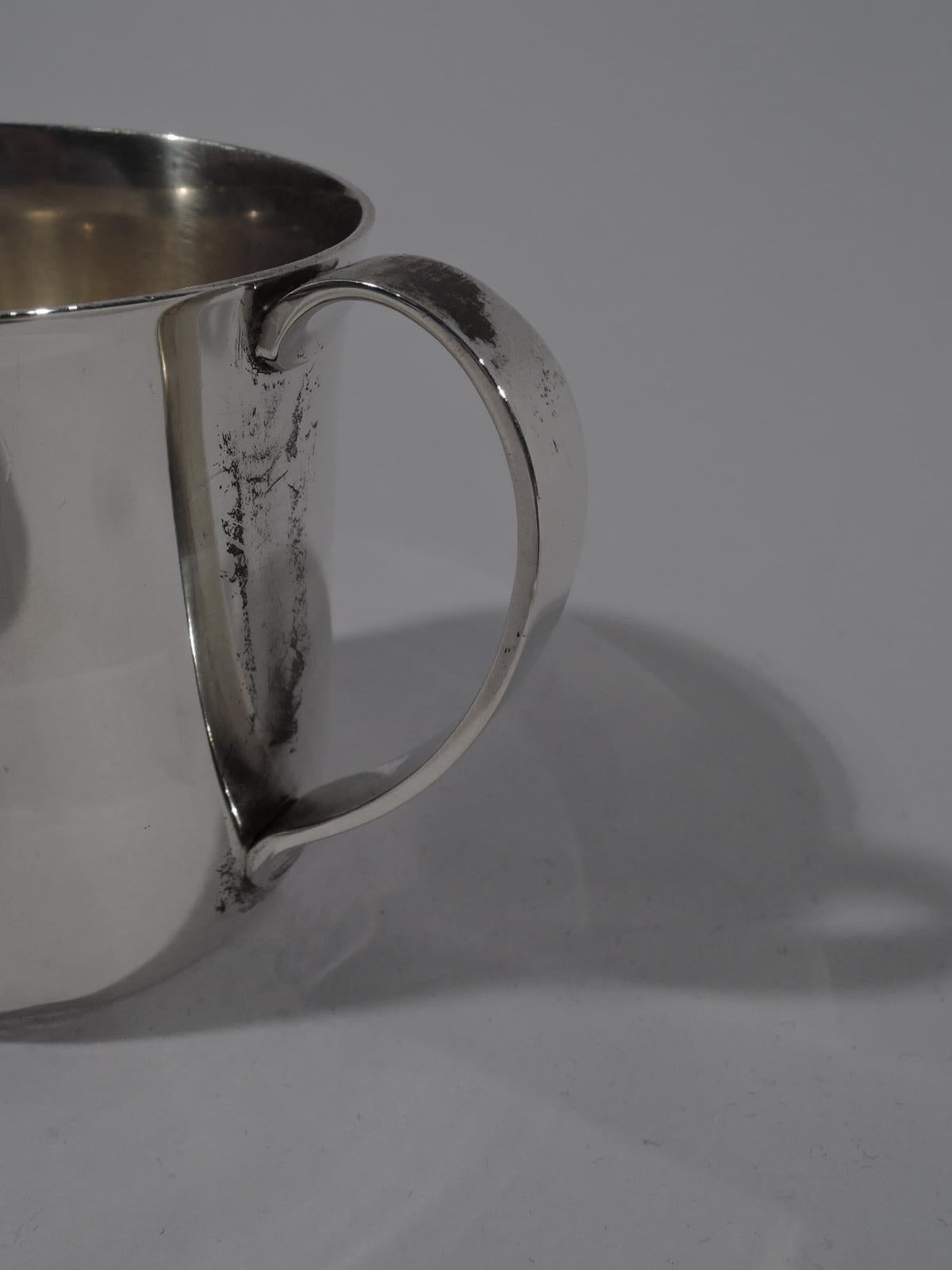 American Tiffany Mid-Century Modern Sterling Silver Baby Cup