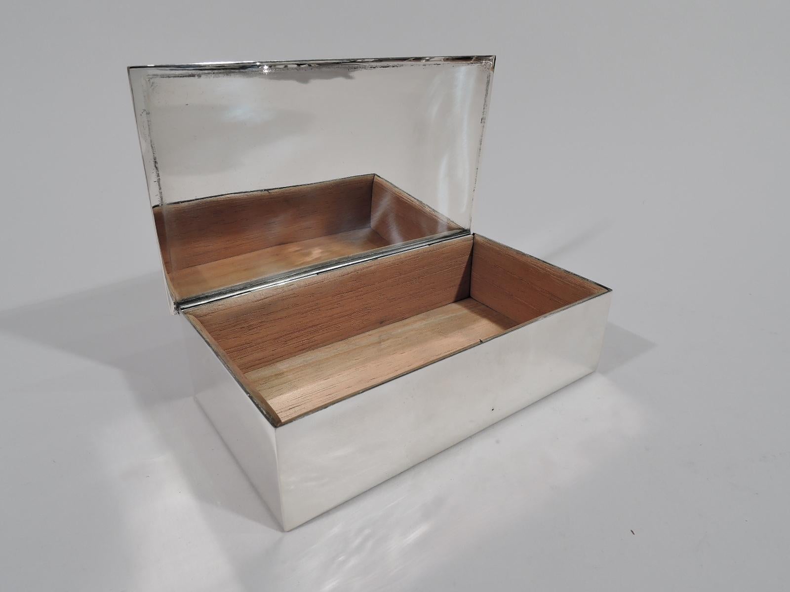 Tiffany & Co. Midcentury Modern Sterling Silver Box (Moderne der Mitte des Jahrhunderts)