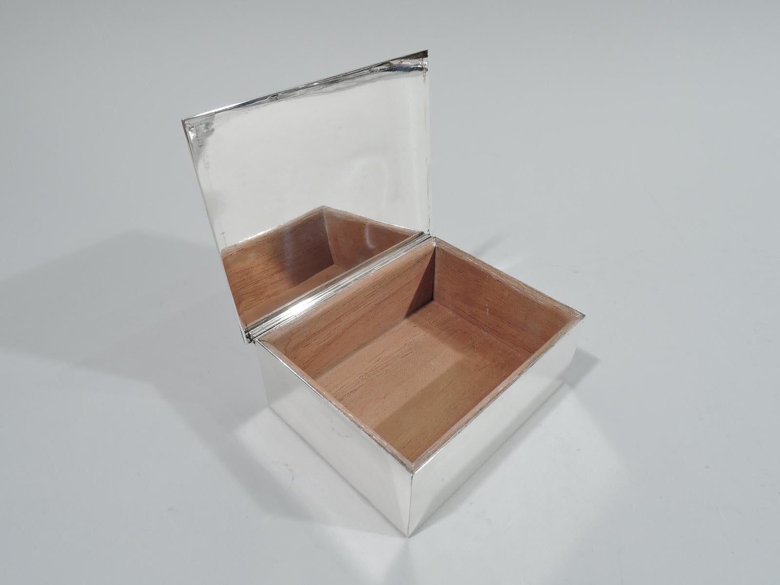 American Tiffany Mid-Century Modern Sterling Silver Box