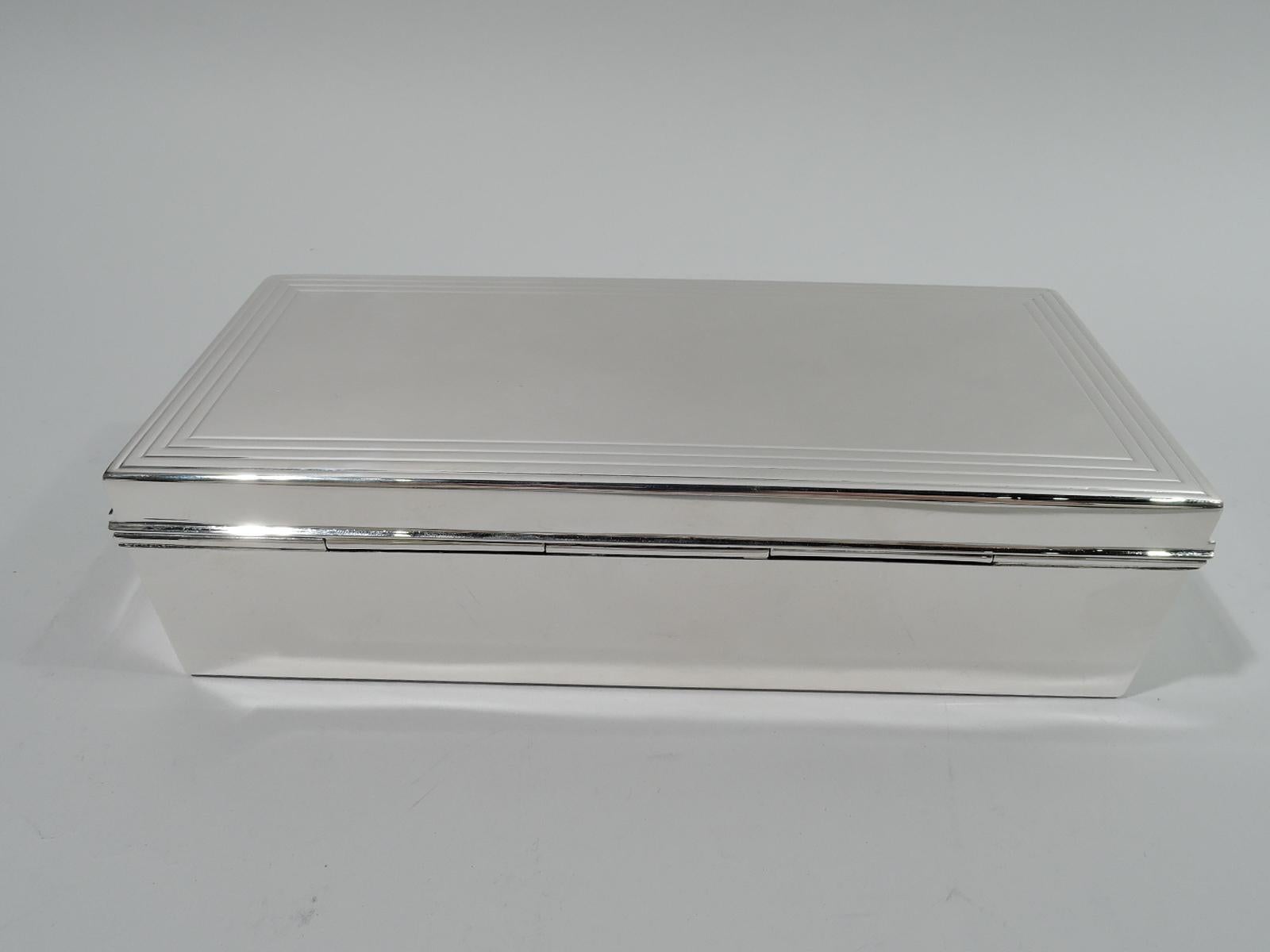 Mid-Century Modern Tiffany Midcentury Modern Sterling Silver Box