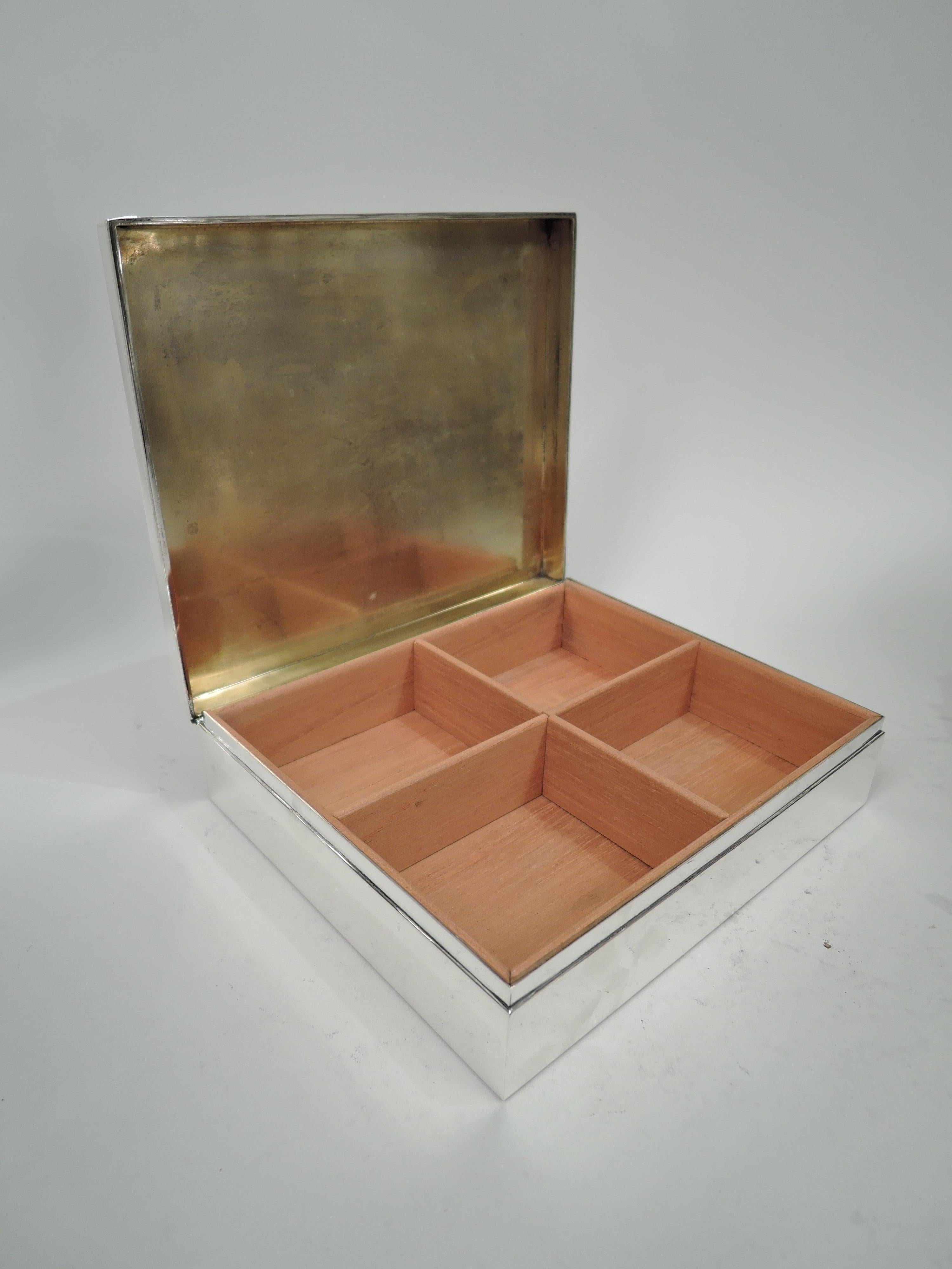 Tiffany Midcentury Modern Sterling Silber Box (Moderne der Mitte des Jahrhunderts) im Angebot