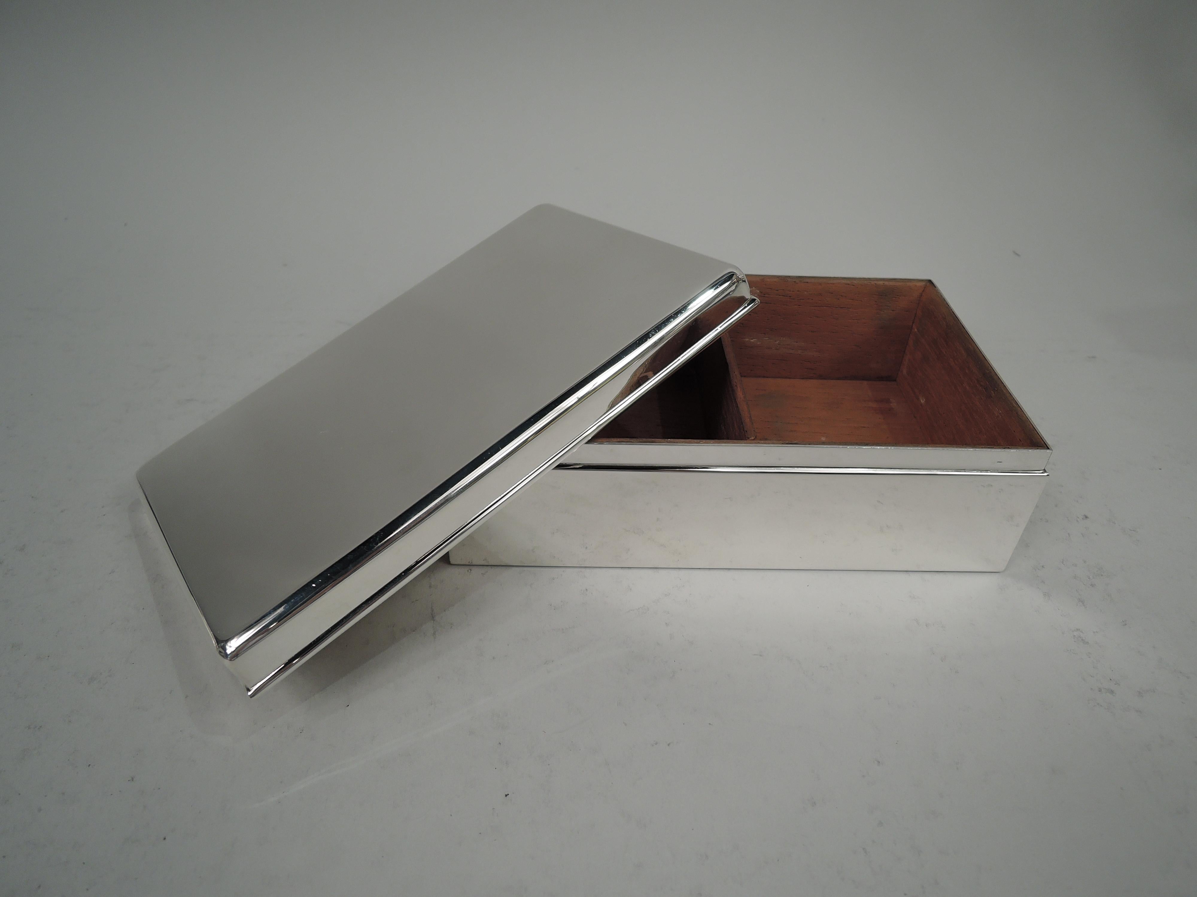 Mid-Century Modern Tiffany Midcentury Modern Sterling Silver Box For Sale