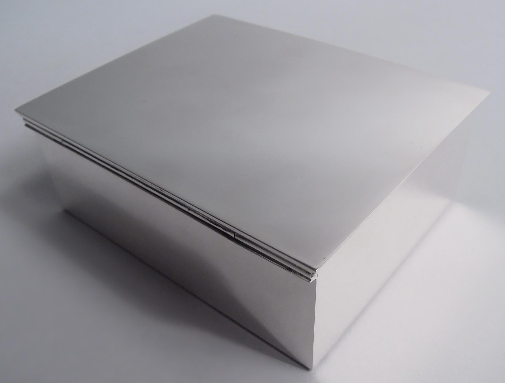 Boîte en argent sterling de Tiffany Midcentury Modernity Bon état - En vente à New York, NY