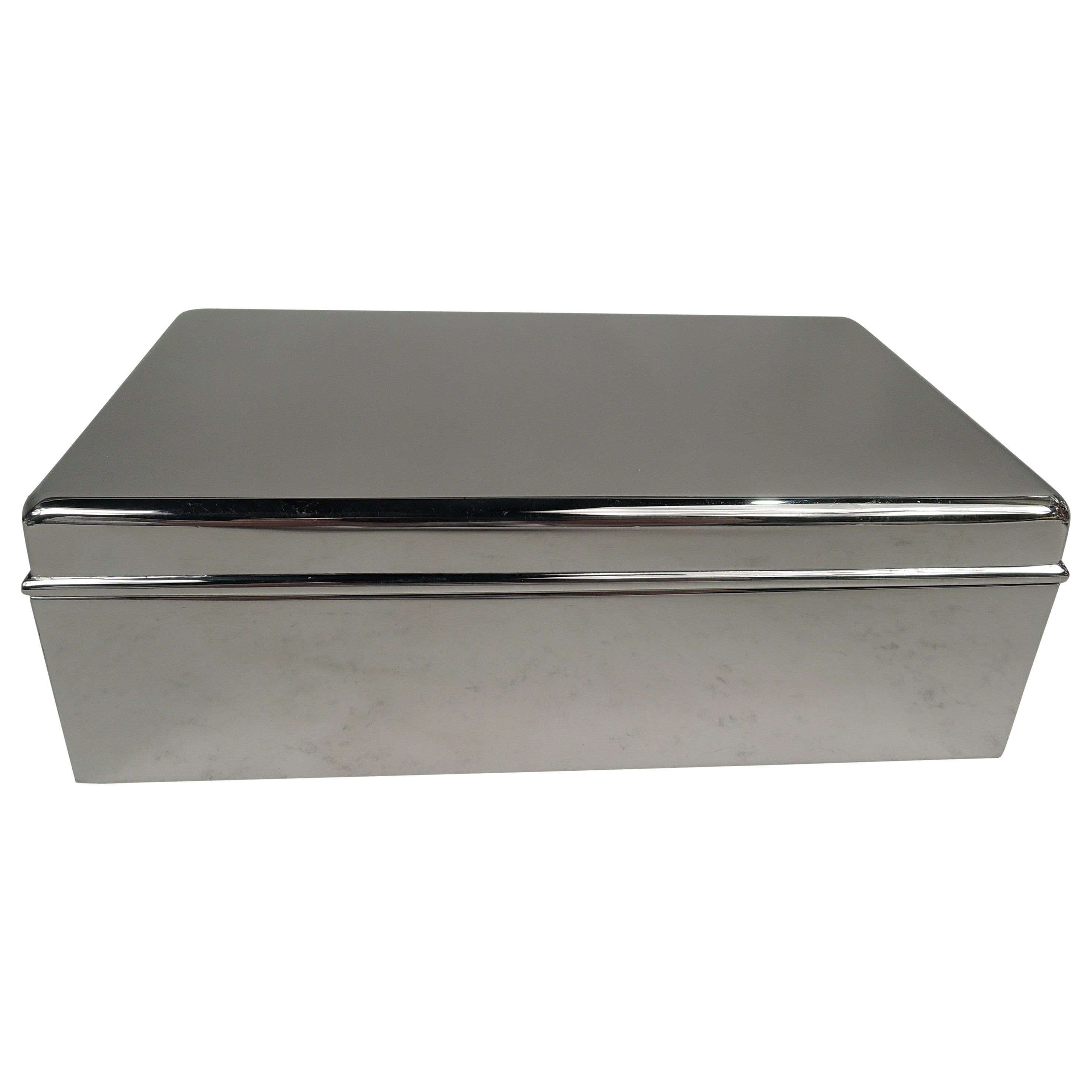 Boîte en argent sterling de Tiffany Midcentury Modernity