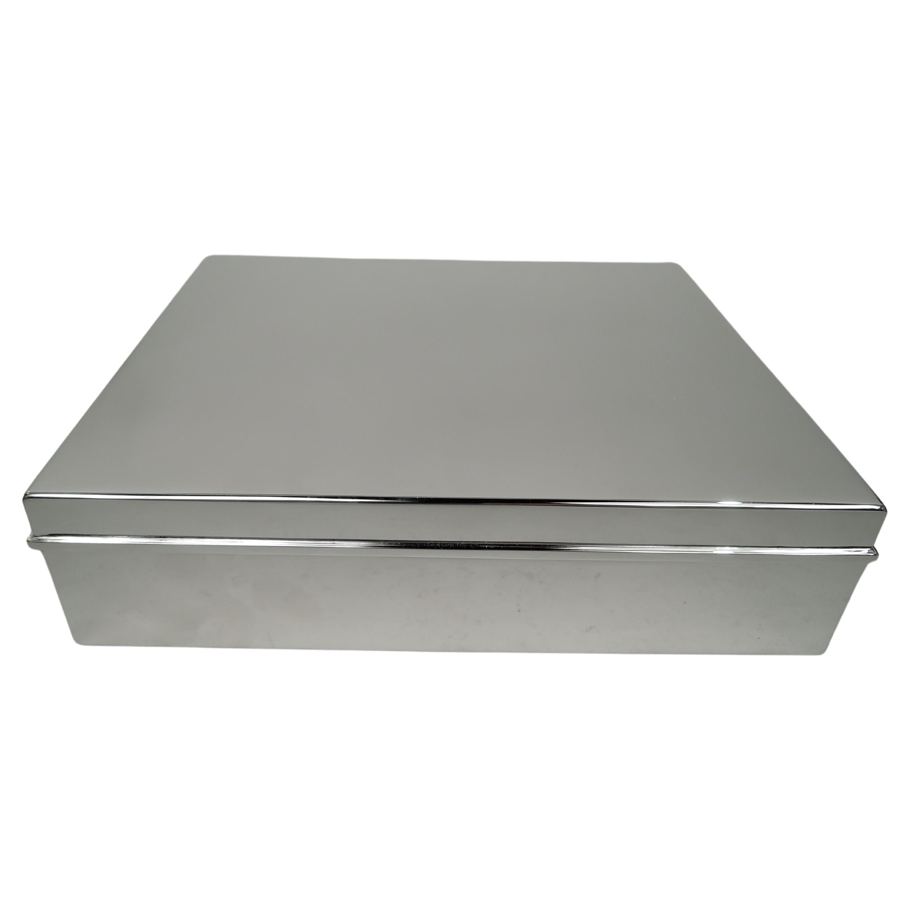 Tiffany Mid-Century Modern Sterling Silver Box For Sale