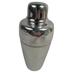 Tiffany Midcentury Modern Sterling Silver Classic Bullet Cocktail Shaker