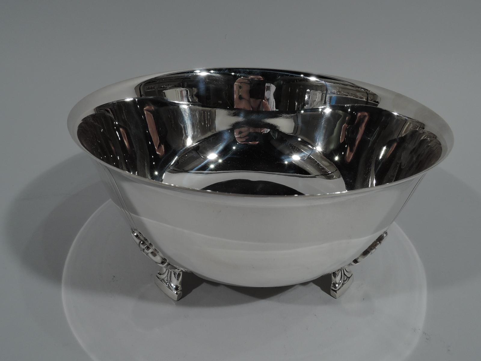 Mid-Century Modern Tiffany & Co. Midcentury Modern Sterling Silver Classic Palmette Bowl