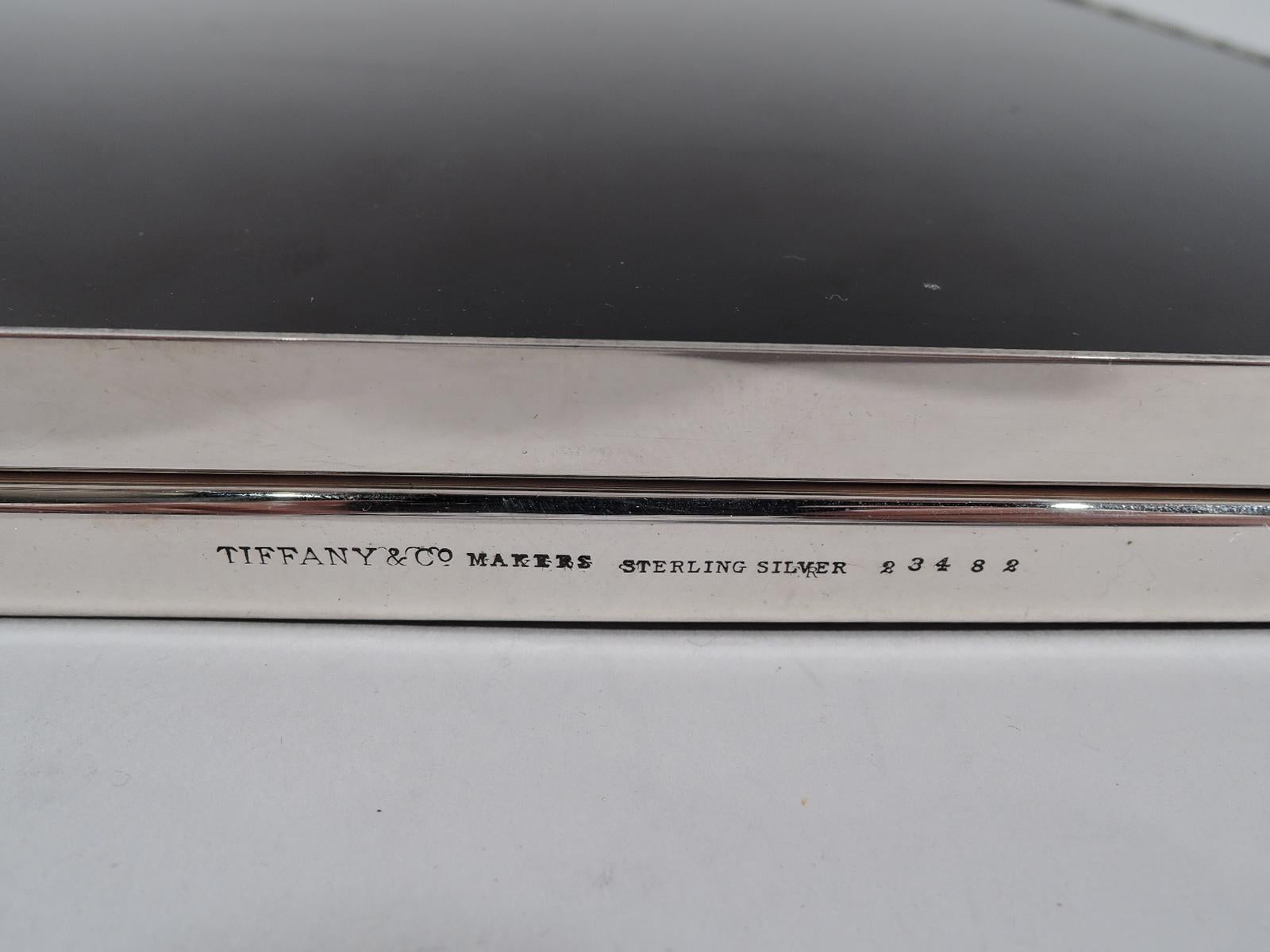Tiffany Mid-Century Modern Sterling Silver Double Diptych Picture Frame In Excellent Condition In New York, NY