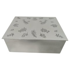 Tiffany & Co. Mid-Century Modern Sterling Silver Jewelry Box