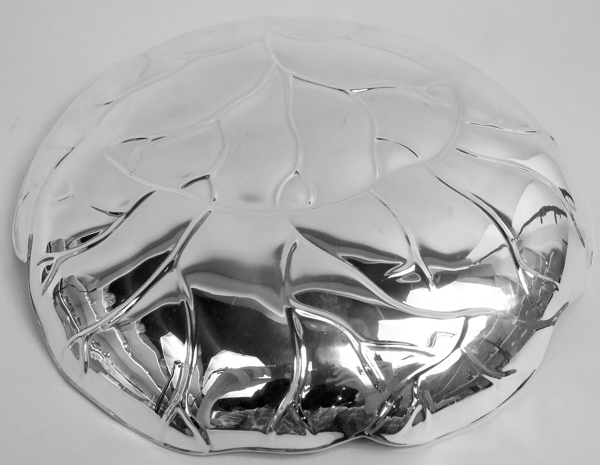 Americano Piatto a forma di foglia in argento Tiffany Midcentury Modern in vendita