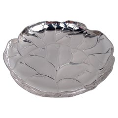 Tiffany Midcentury Modern Sterling Silver Leaf Dish