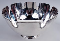 Bol Monteith en argent sterling moderne du milieu du siècle dernier de Tiffany