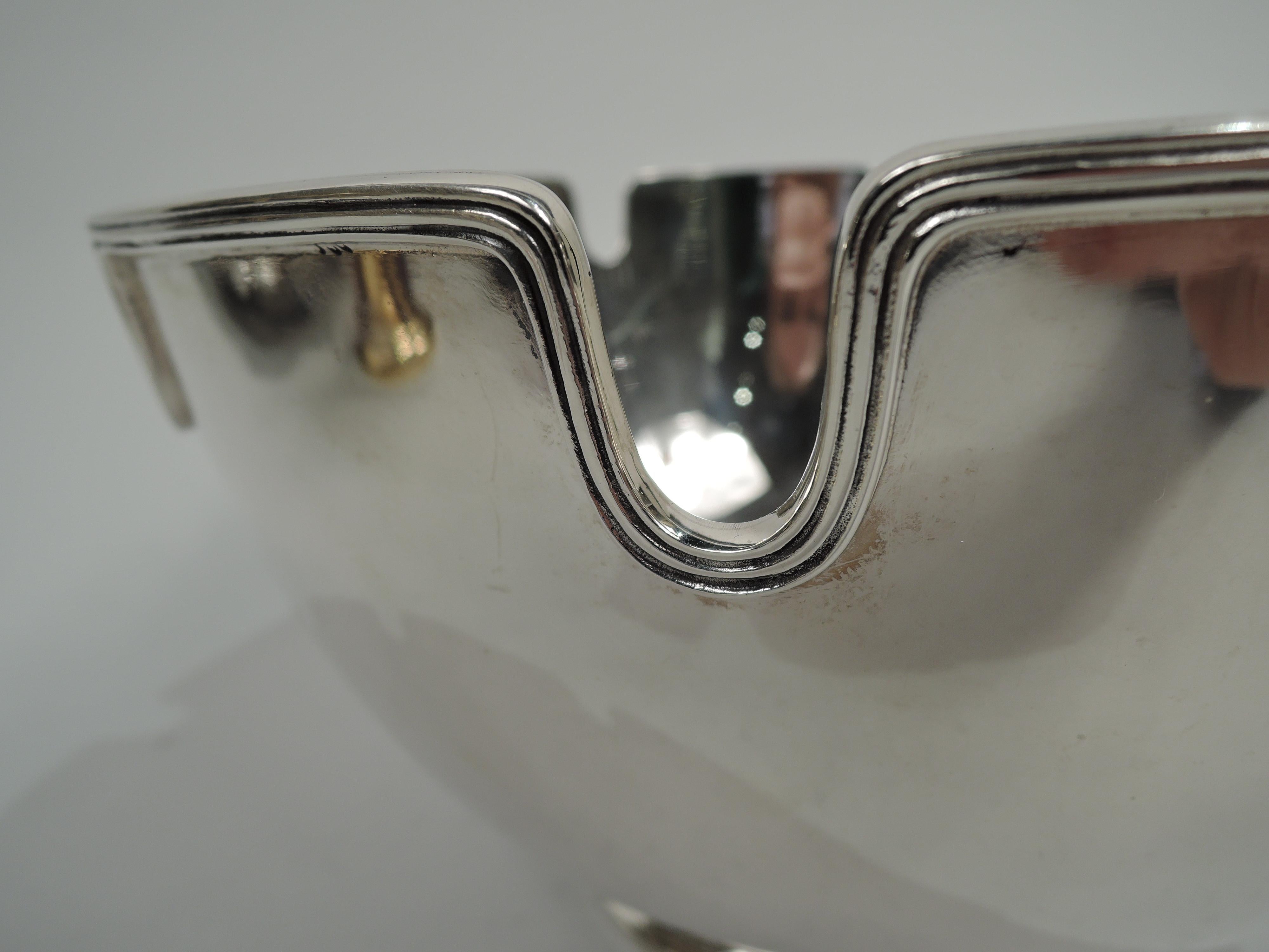 American Tiffany Mid-Century Modern Sterling Silver Monteith Bowl For Sale