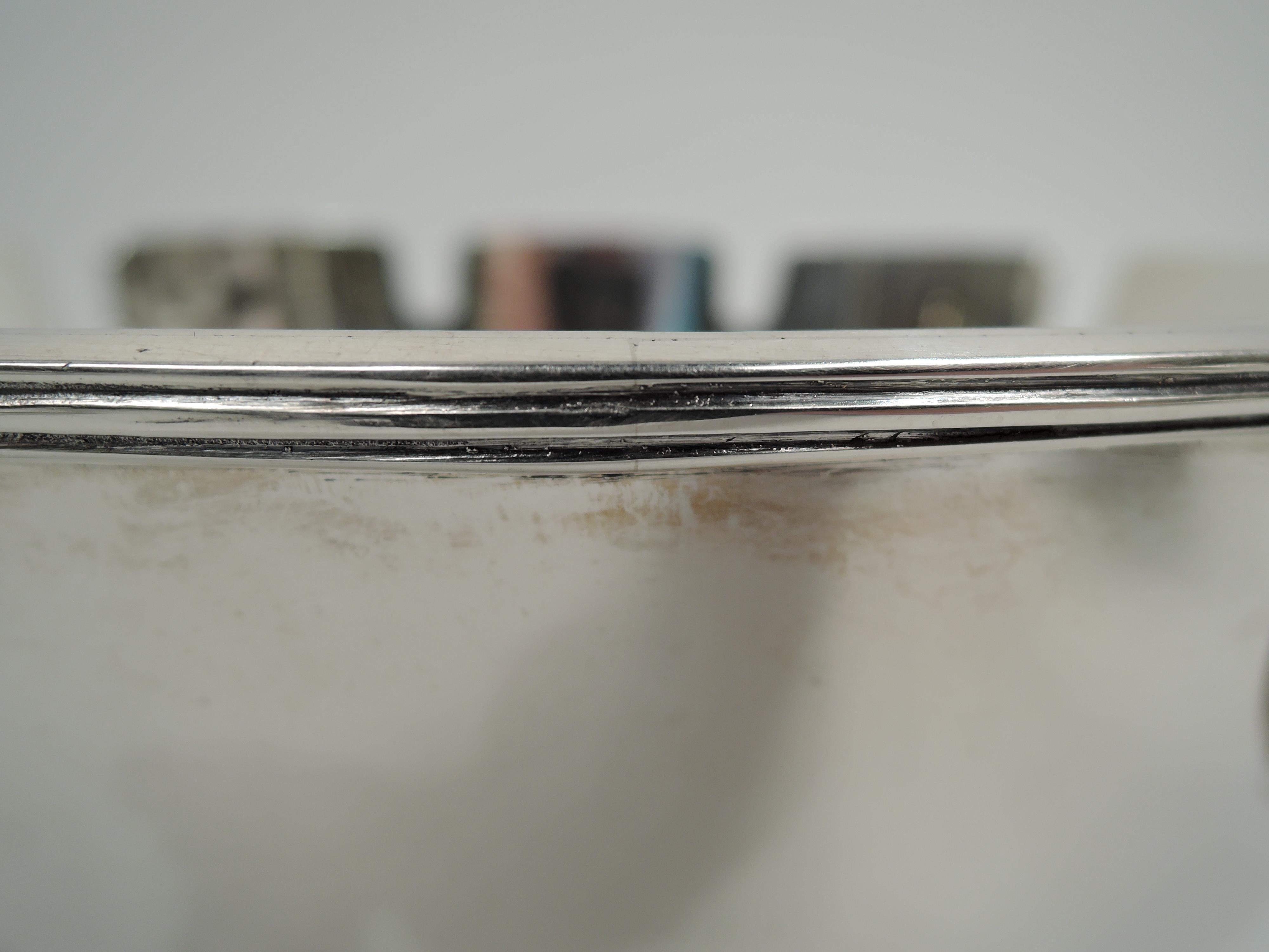 Tiffany Mid-Century Modern Sterling Silver Monteith Bowl In Good Condition For Sale In New York, NY