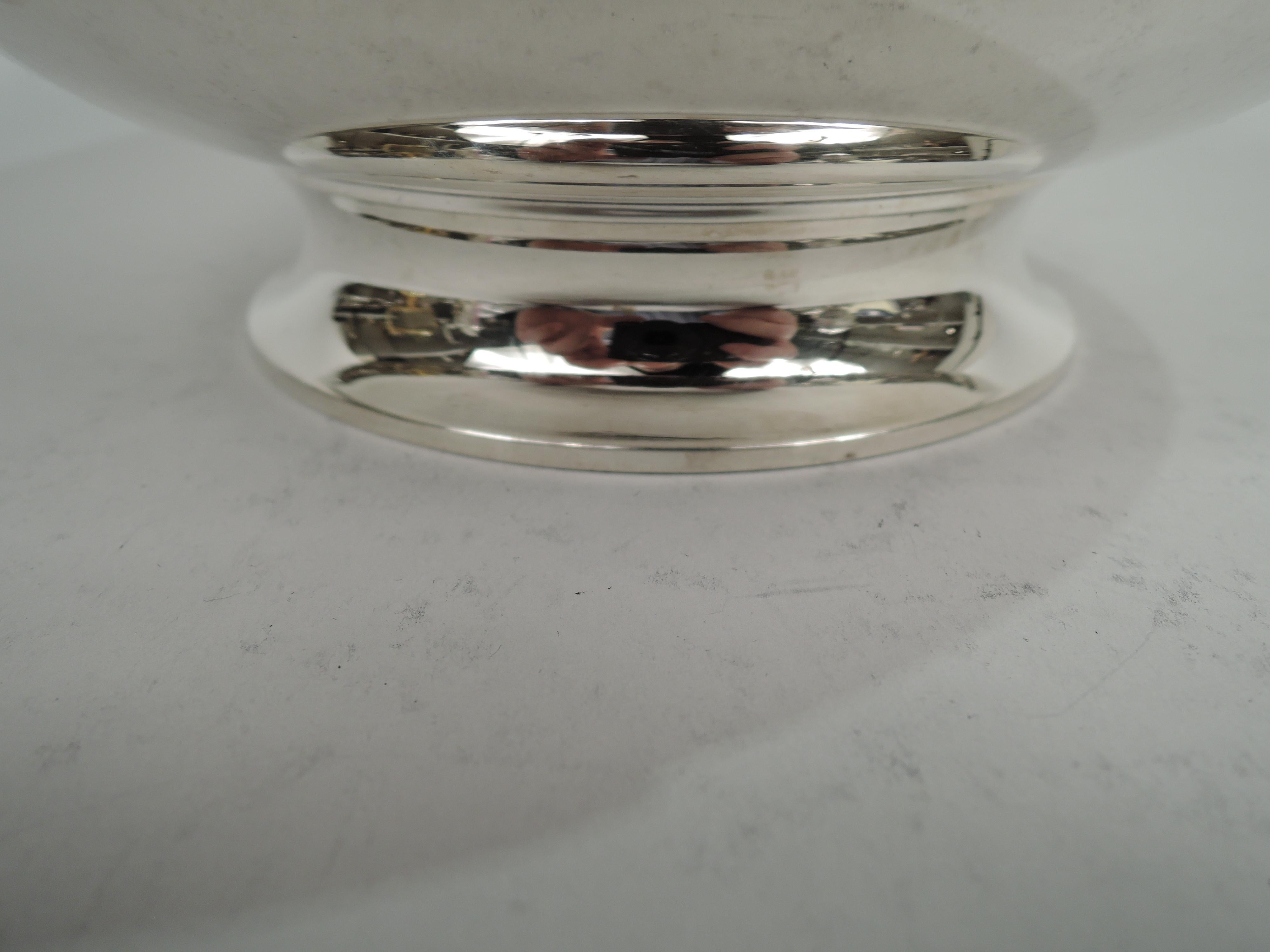 20th Century Tiffany Mid-Century Modern Sterling Silver Monteith Bowl For Sale