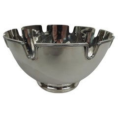 Tiffany Mid-Century Modern Sterling Silver Monteith Bowl