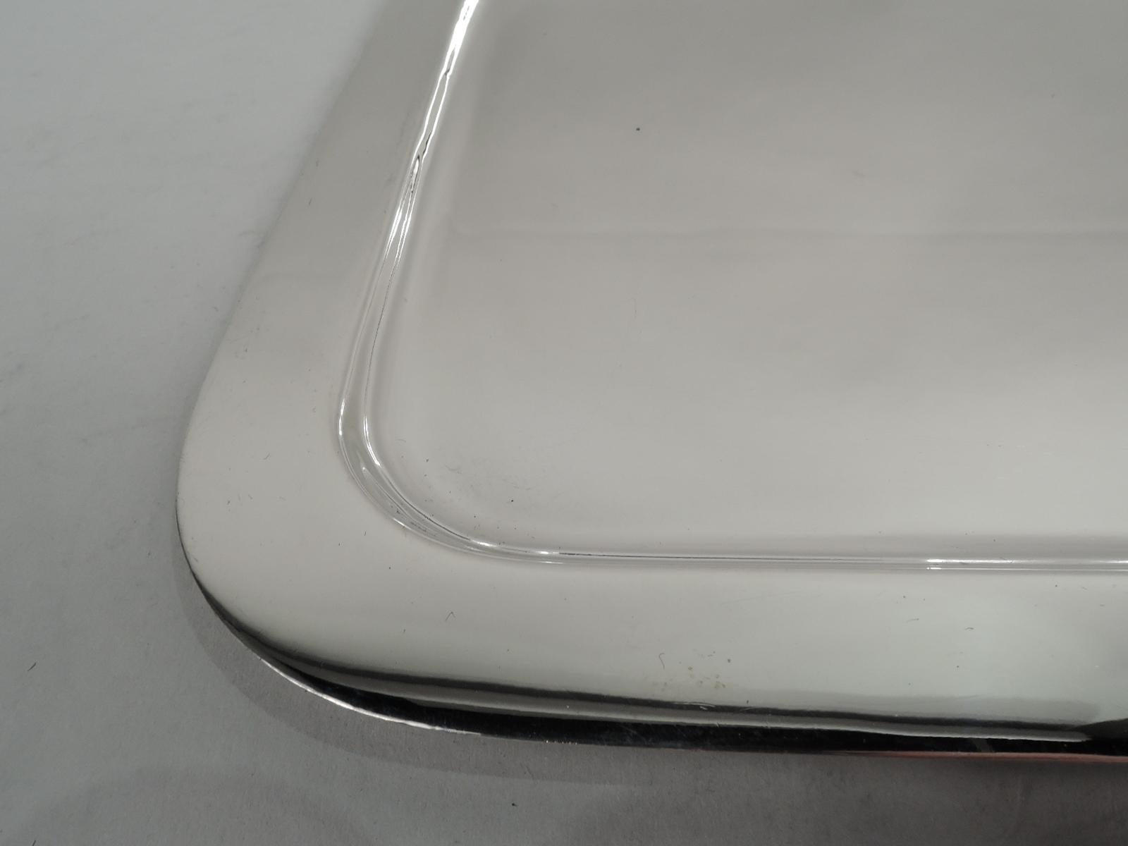 Mid-Century Modern Tiffany Midcentury Modern Sterling Silver Rectangular Tray