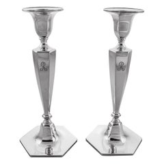 Tiffany Mid-century Sterling Candlesticks