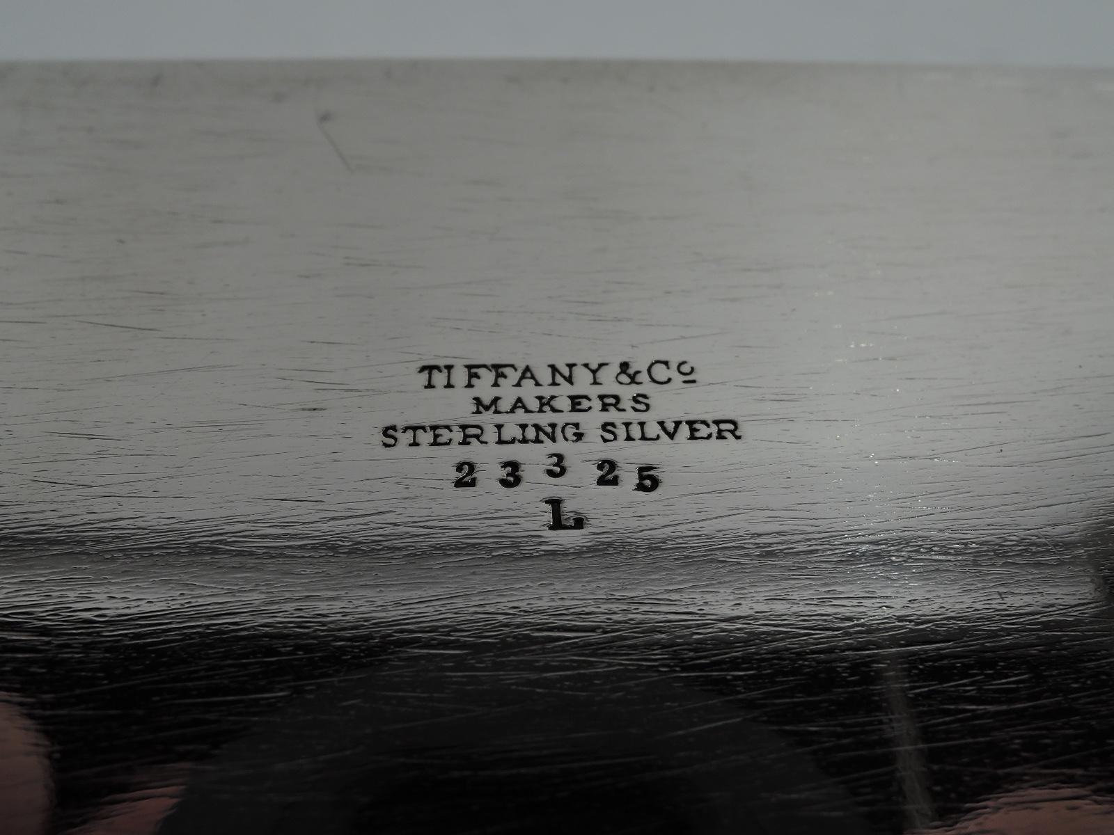 Tiffany & Co. Modern and Compact Sterling Silver Box In Excellent Condition In New York, NY