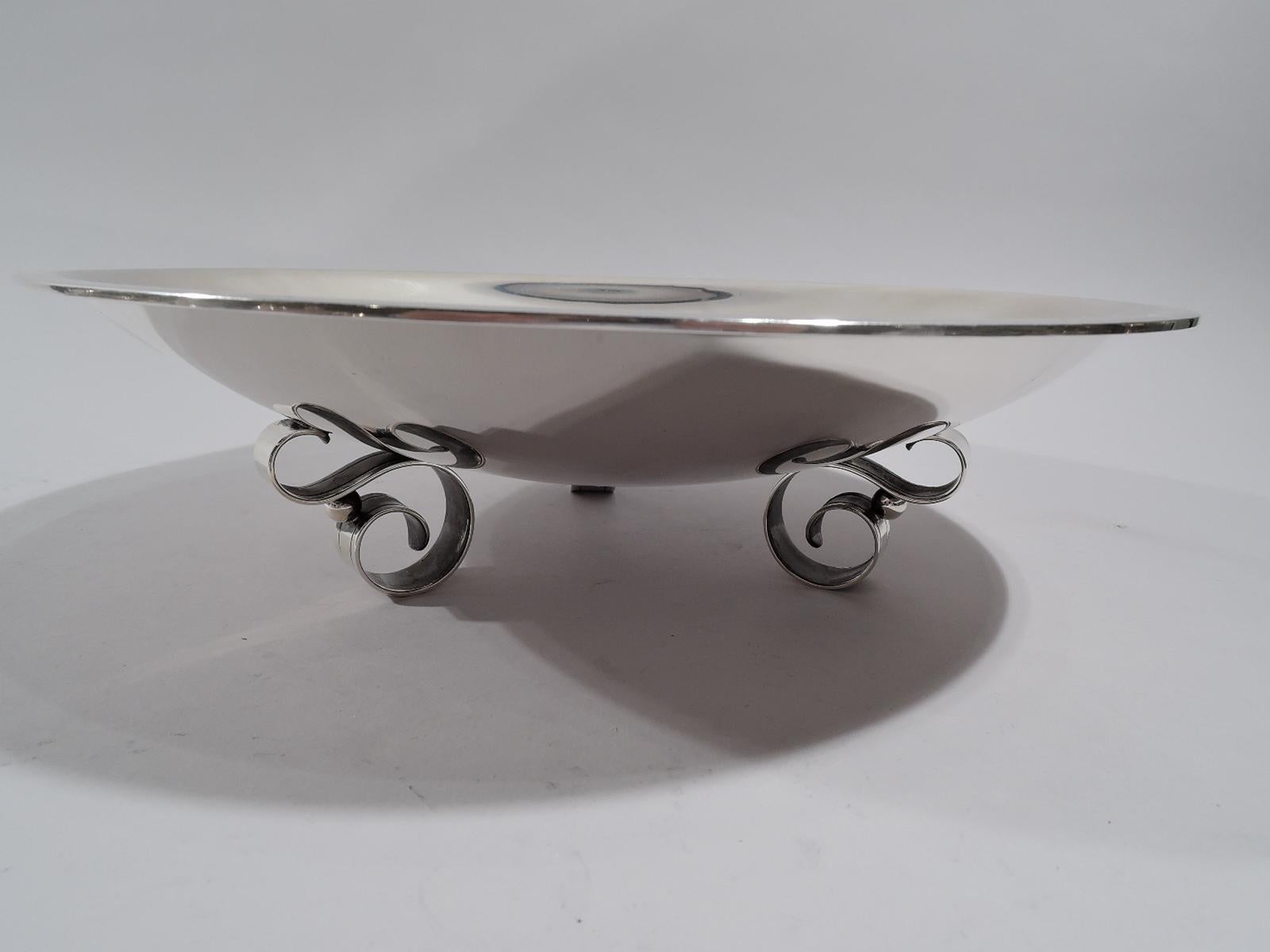 Mid-Century Modern Tiffany Modern Classical Sterling Silver Centerpiece Bowl
