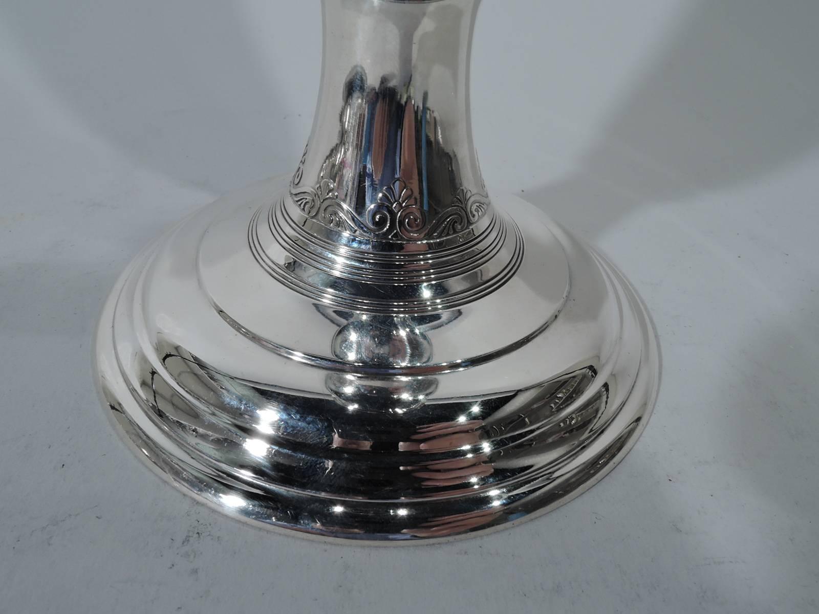 Art Deco Tiffany Modern Classical Sterling Silver Vase