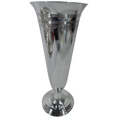 Tiffany Modern Classical Sterling Silver Vase