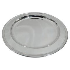 Tiffany Modern Deep and Heavy Sterling Silver Tray