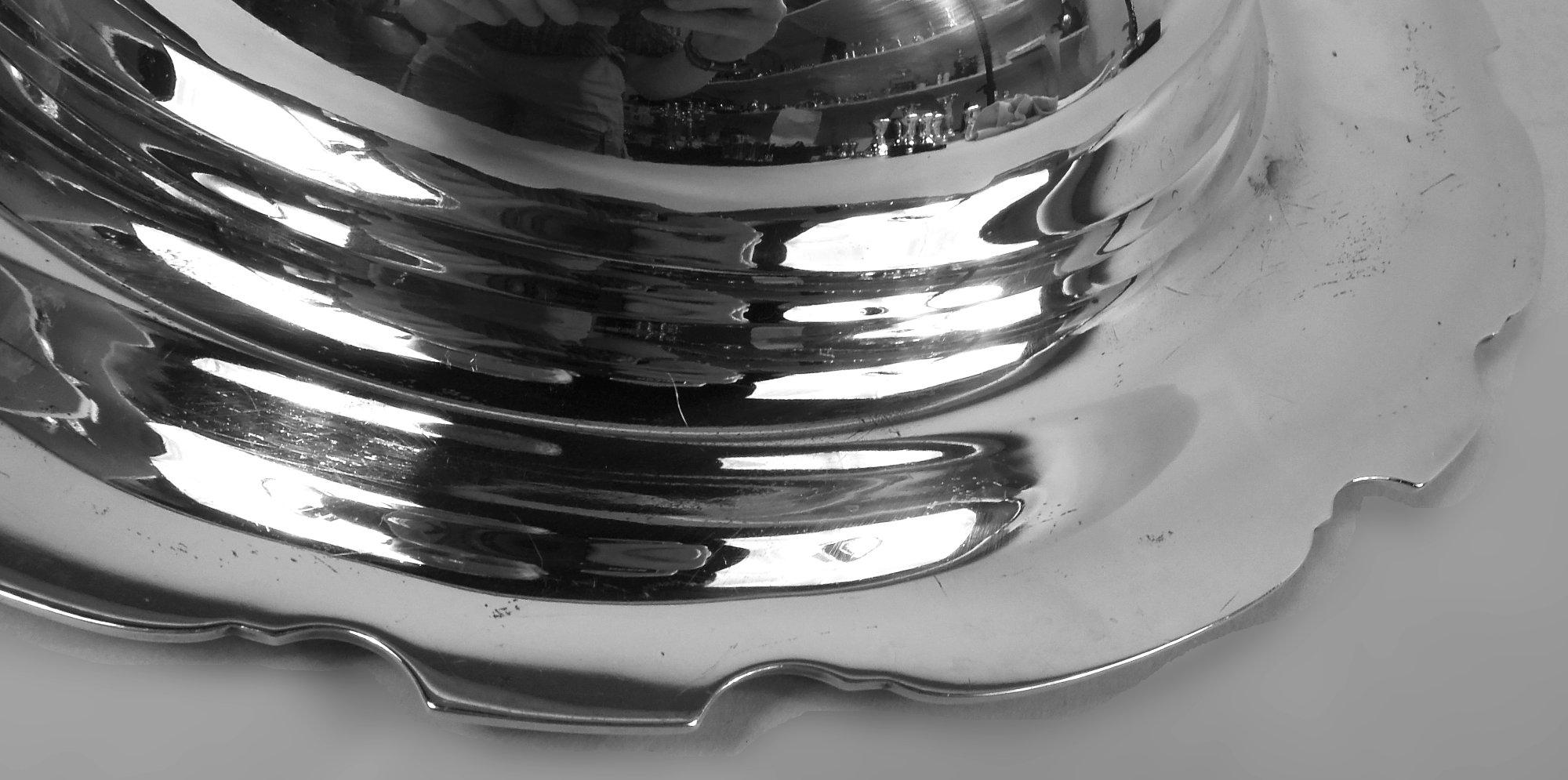 Tiffany Modern Georgian Classical Sterling Silver Schale im Zustand „Gut“ im Angebot in New York, NY