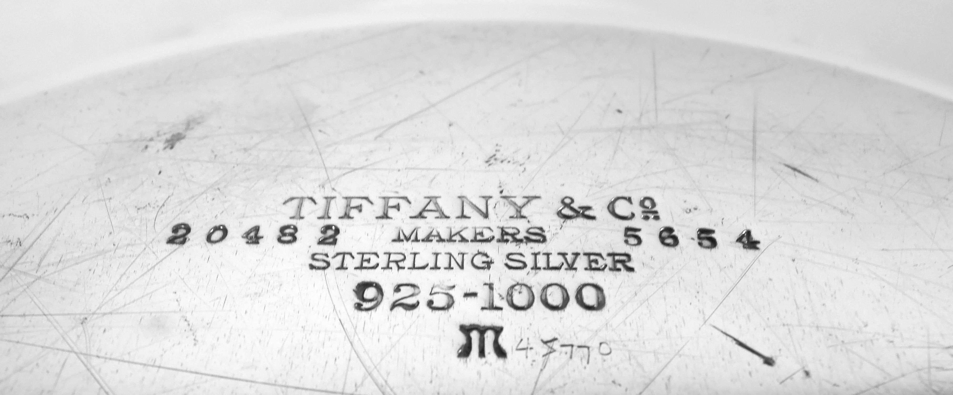 Tiffany Modern Georgian Classical Sterling Silver Schale (Sterlingsilber) im Angebot