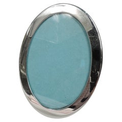 Tiffany Modern Small Oval Sterling Silver Picture Frame