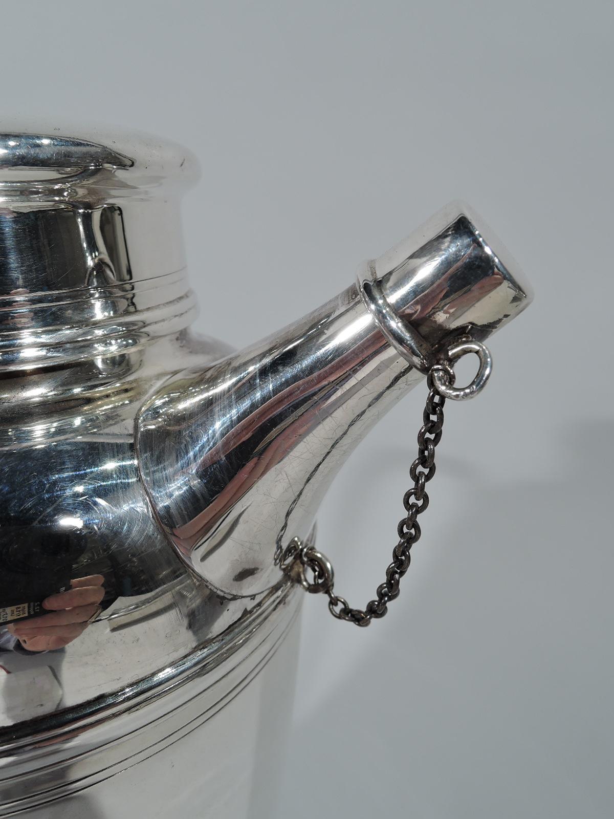 American Tiffany Modern Sterling Silver Cocktail Shaker