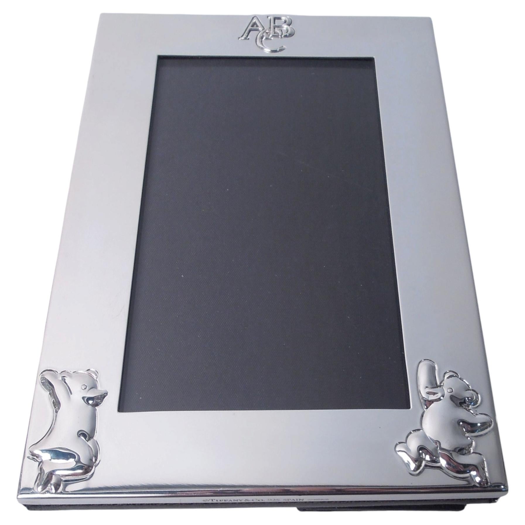 Cornice per orso danzante ABC Silver in argento Tiffany Modern