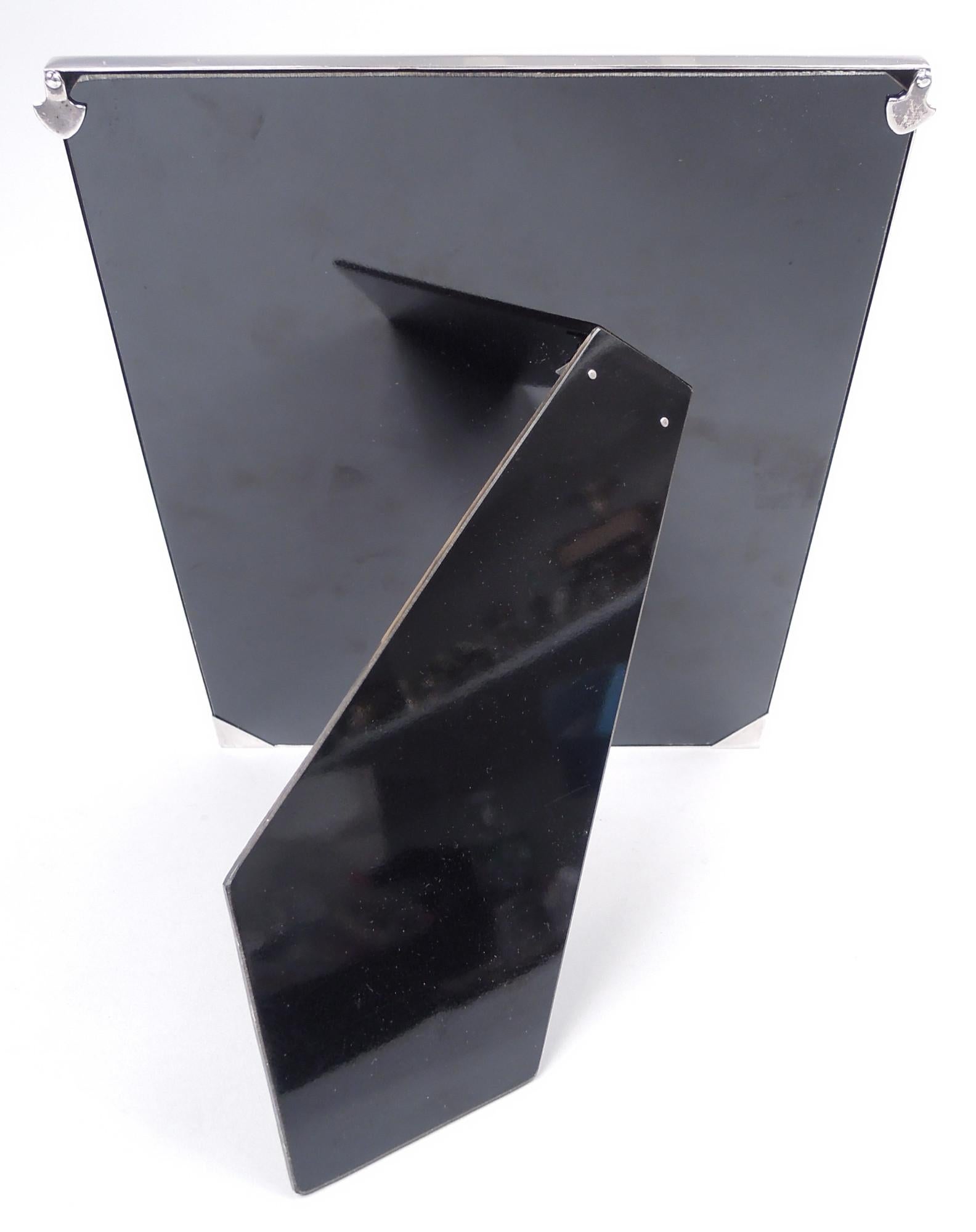 Mid-Century Modern Cadre moderne en argent sterling pour portrait ou tableau de paysage de Tiffany en vente