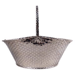 Tiffany Modern Sterling Silver Picnic Basket Wine Cooler