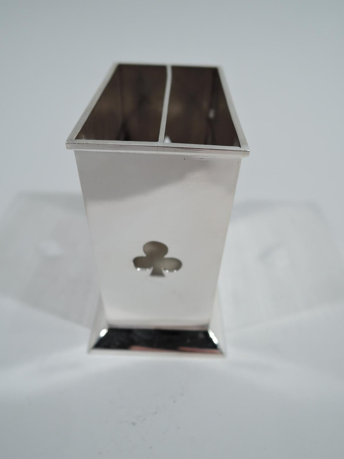 Tiffany Modern Sterling Silver Playing Cards Box In Excellent Condition In New York, NY