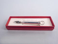 Tiffany Modern Sterling Silver Portable Postage Scale in Original Box