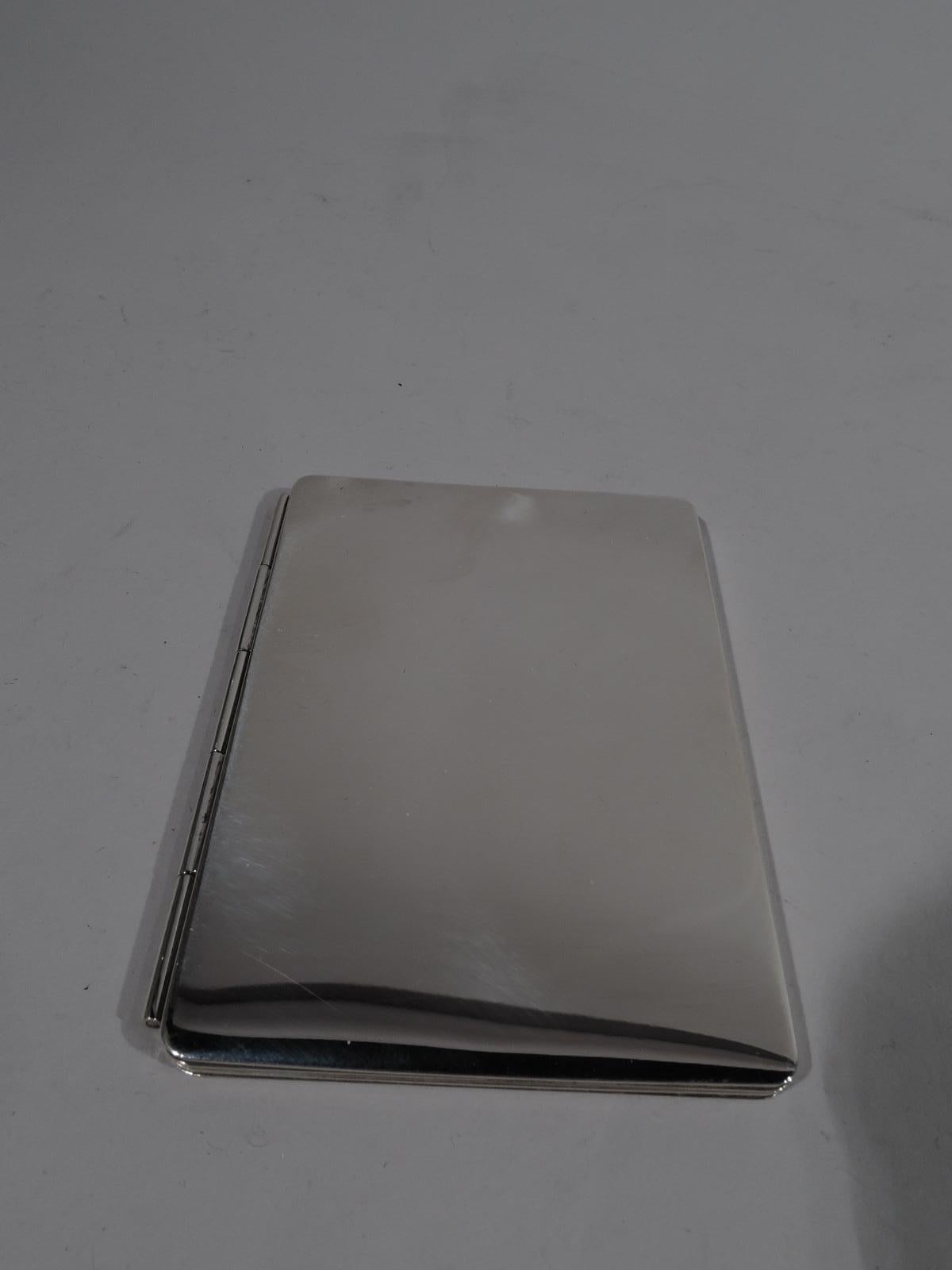 Mid-Century Modern Tiffany Modern Sterling Silver Traveling Twosome Picture Frame