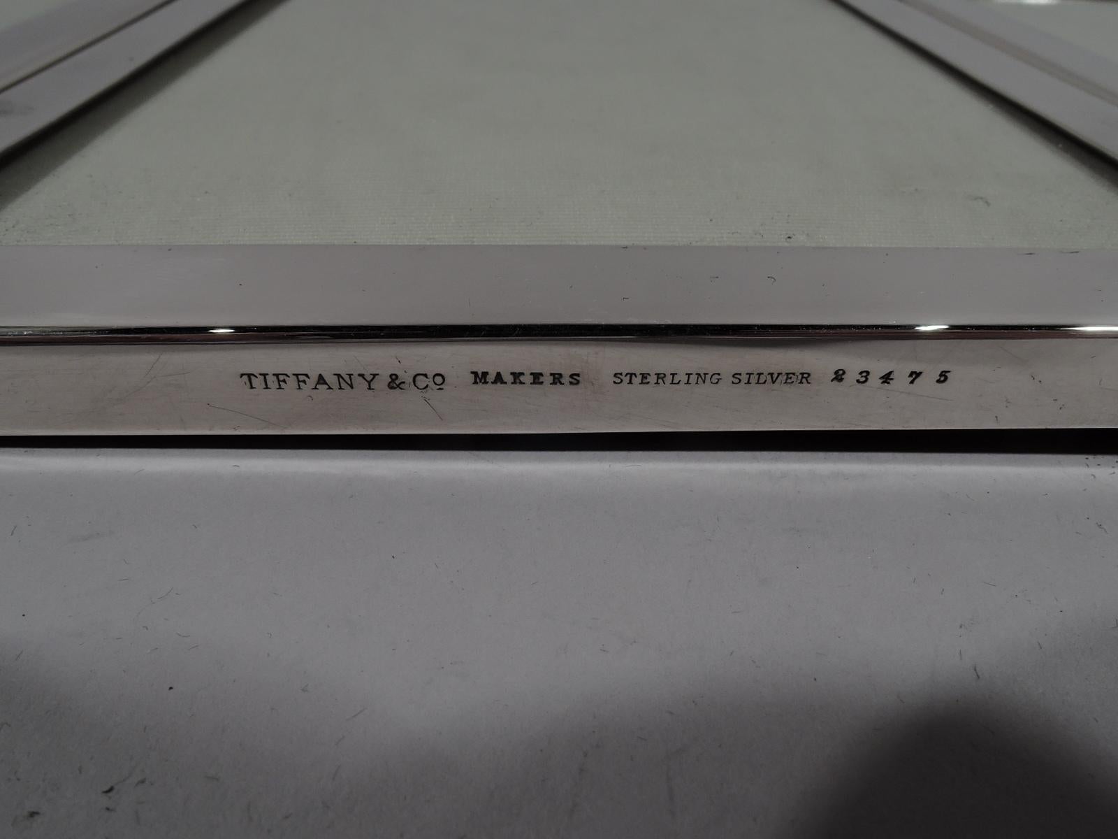 Tiffany Modern Sterling Silver Triple Picture Frame for Extra Memories In Excellent Condition In New York, NY