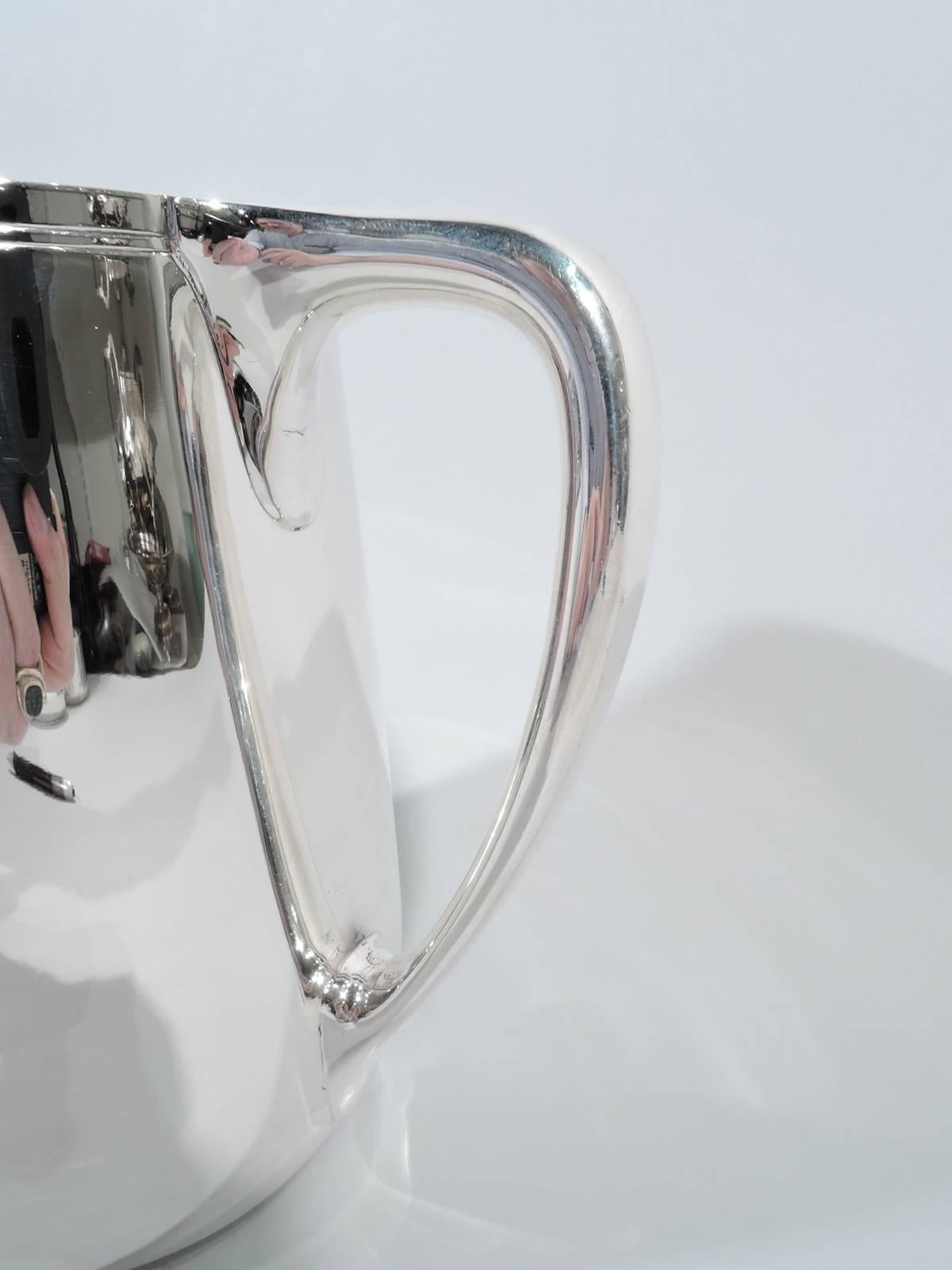 American Tiffany Modern Sterling Silver Water Pitcher