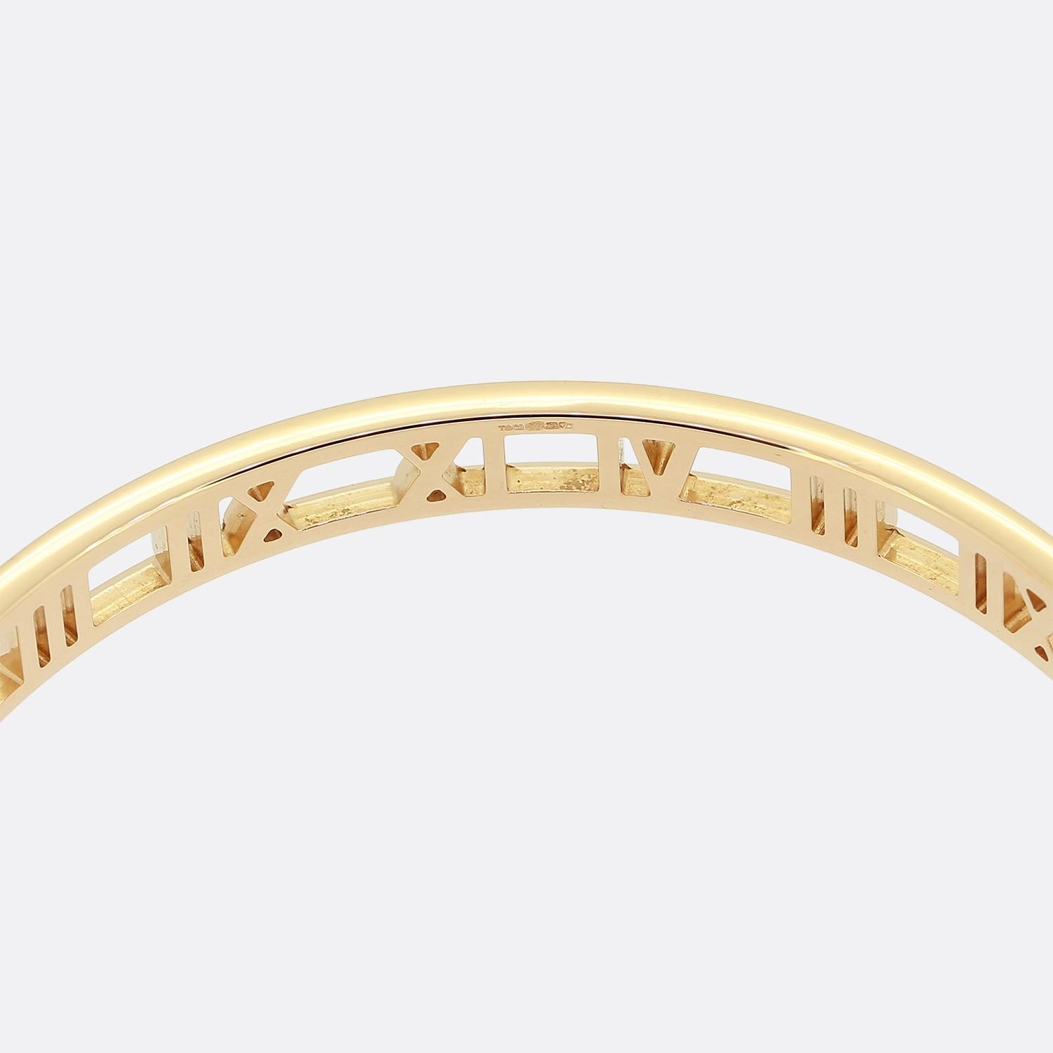 Tiffany Open Atlas Bangle In Good Condition For Sale In London, GB