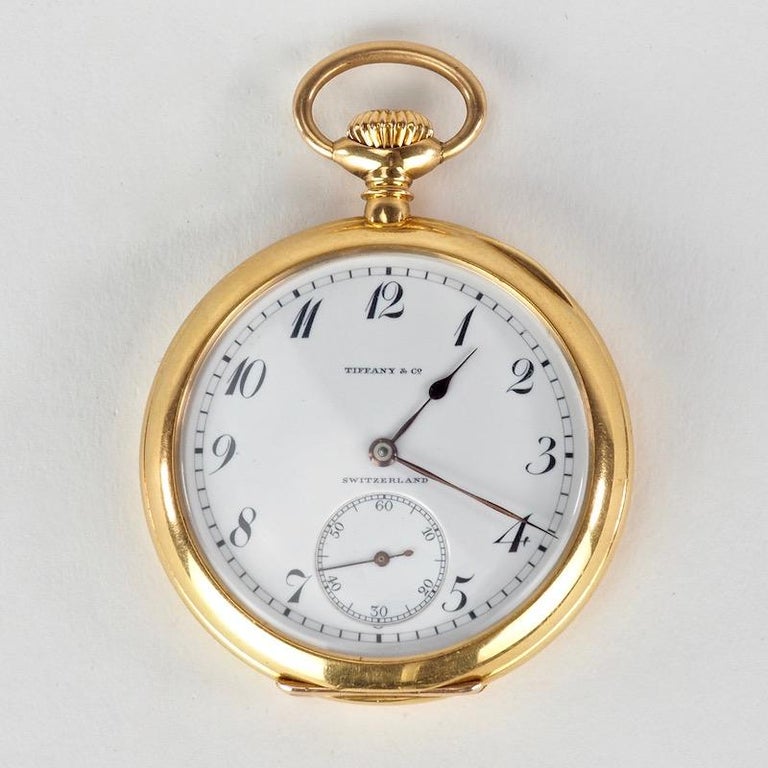 Tiffany and Co. Open Faced Pocket Watch by Agassiz and Co. at 1stDibs