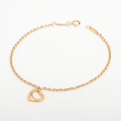 Tiffany Open Heart Bracelet 750(YG) 3.6g