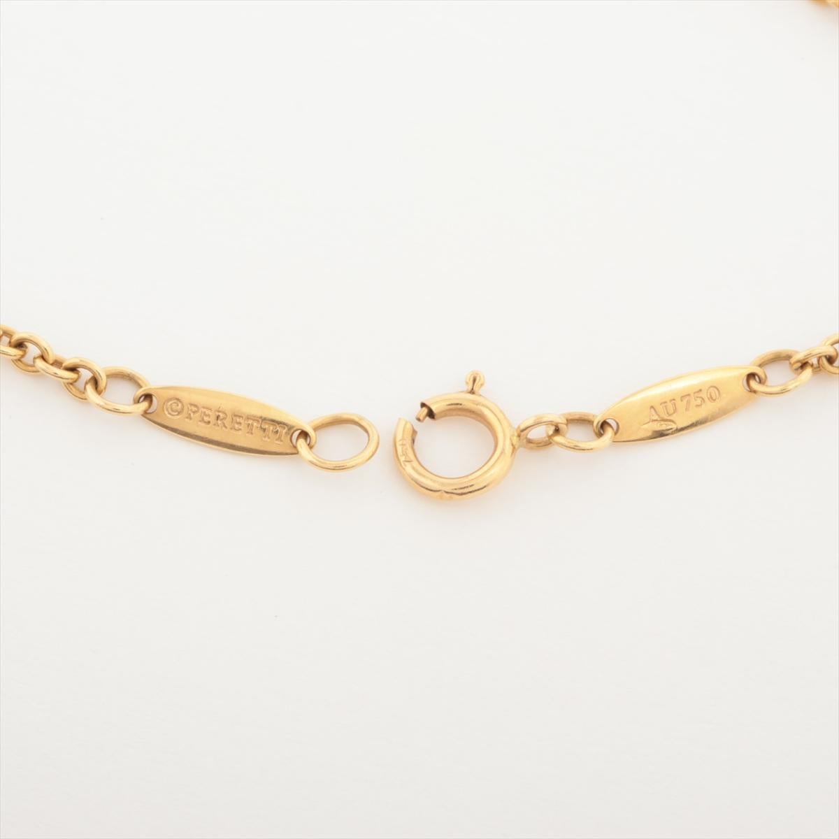 Modern Tiffany Open Heart Bracelet 750(YG) 3.6g