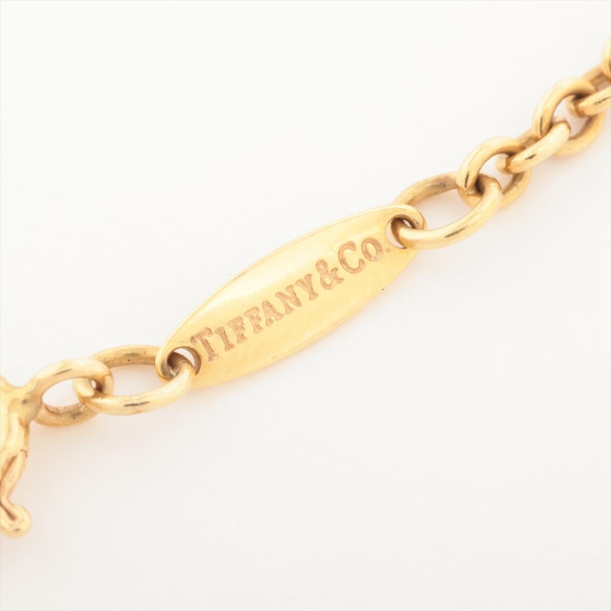 Tiffany Open Heart Bracelet 750(YG) 3.6g In Good Condition In Oyster Bay, NY