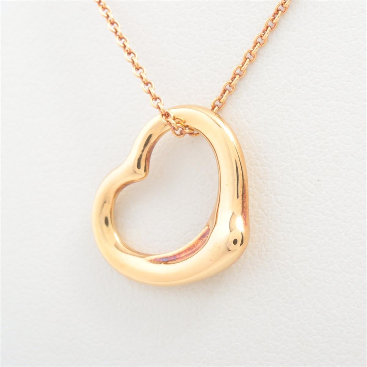 Women's or Men's Tiffany Open Heart Necklace  For Sale