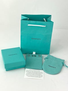 TIFFANY Open Heart Stud Earrings in Sterling Silver 925 Elsa Peretti