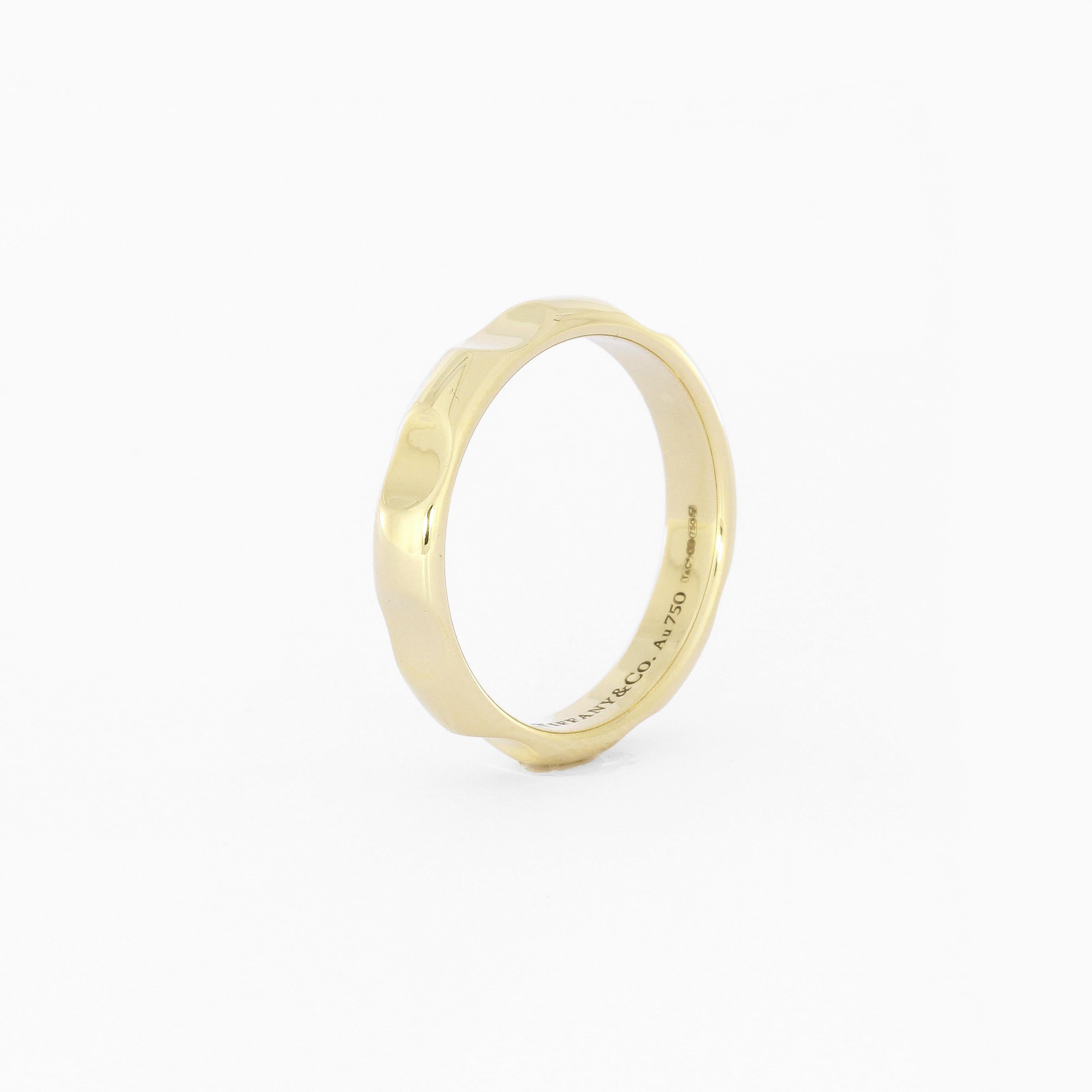 Contemporary Tiffany Pablo Picasso Ring Yellow Gold For Sale
