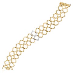 Tiffany Paloma Picasso 18k Gold Platinum Diamond Bracelet