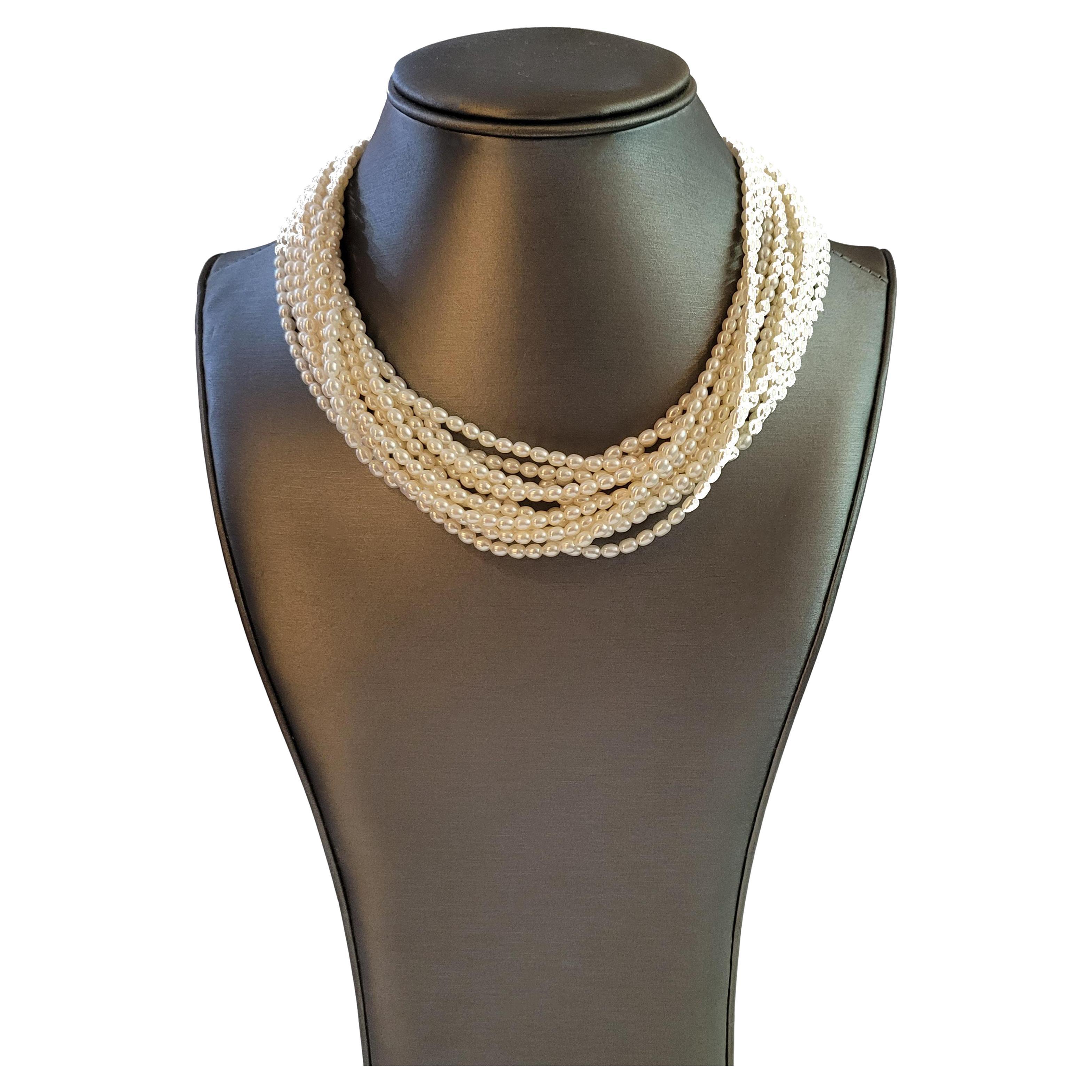 Tiffany Paloma Picasso Multi Strand Pearls For Sale